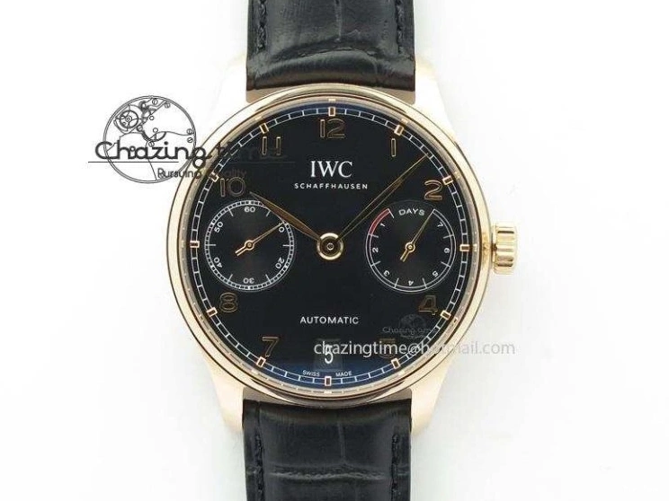 MIROTIME 0331 Upgraded Portuguese Flying Tourbillon SS White Dial 2 Sub Dials on Black Leather Strap 7161